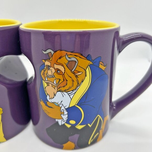 Beauty and the Beast purple mug set perfect condition, no cracks or chips - Picture 4 of 11